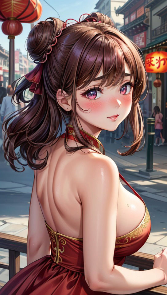 サンプル画像3:チャイナ娘から目が離せない(べりーパイ) [d_315567]