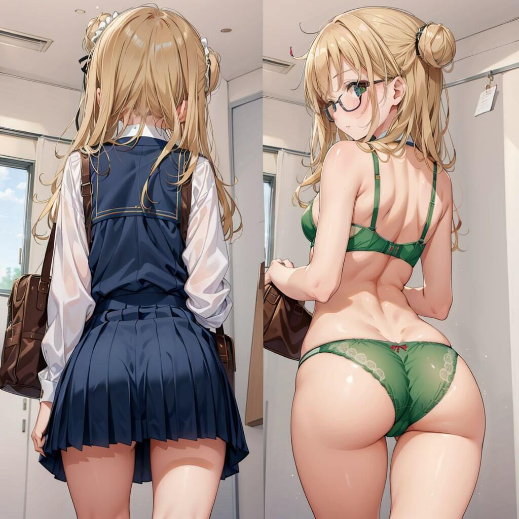 サンプル画像5:制服女子の下着チェック(うさぎ温泉) [d_315570]