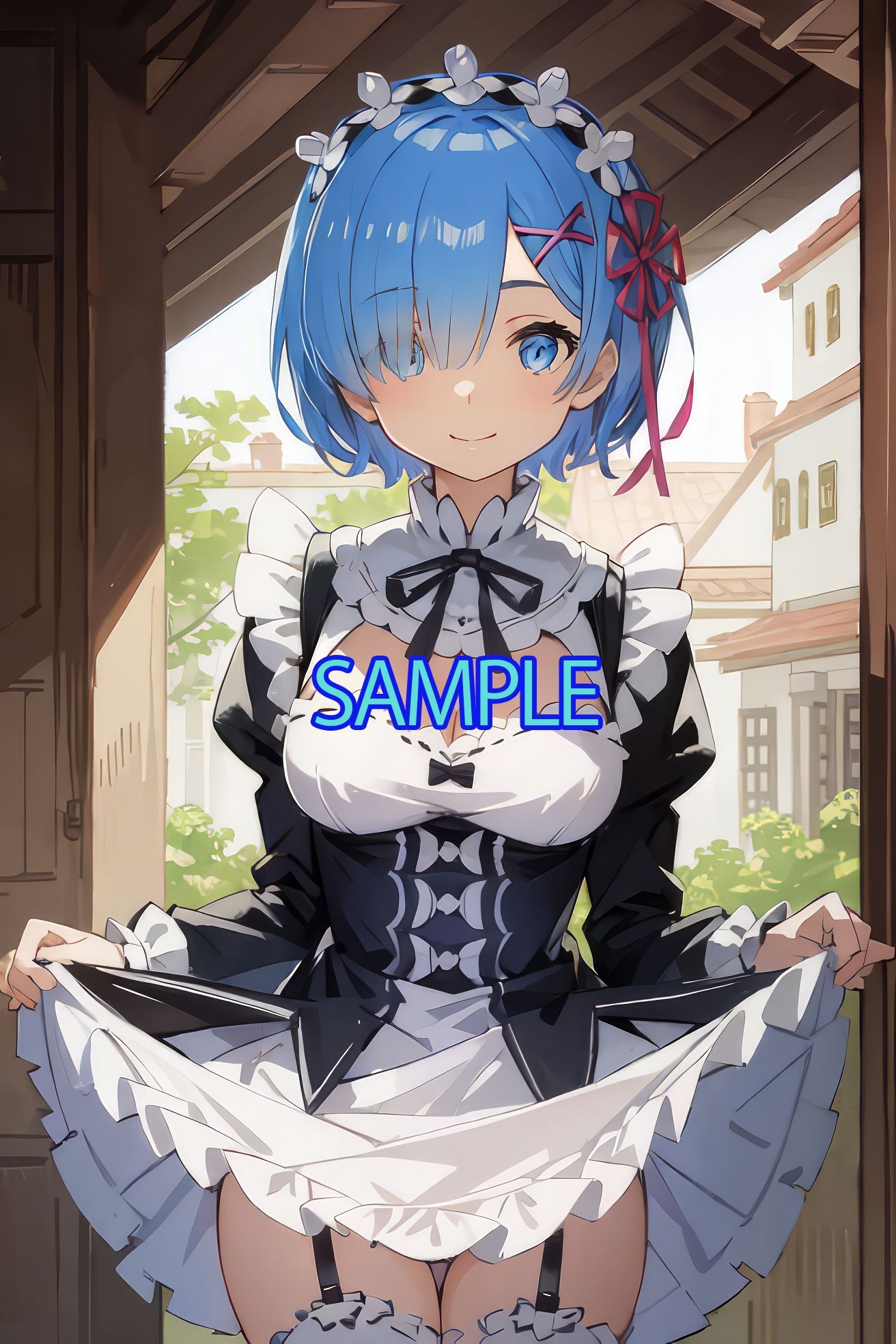 サンプル画像1:Re:ゼロから始める異世界性活:レムのお◯んこを使い倒す(AIイラスト美少女.store) [d_315591]