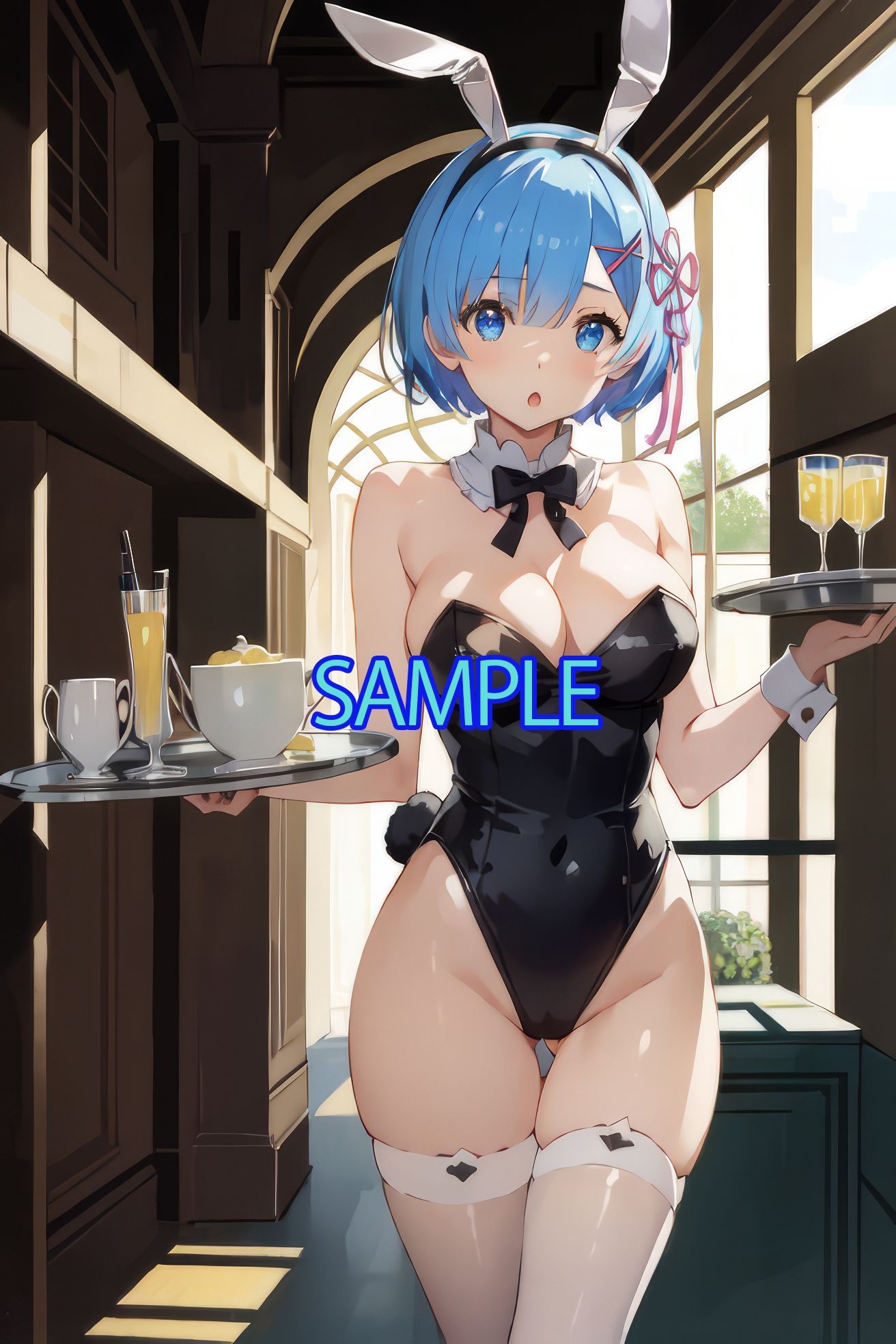 サンプル画像3:Re:ゼロから始める異世界性活:レムのお◯んこを使い倒す(AIイラスト美少女.store) [d_315591]