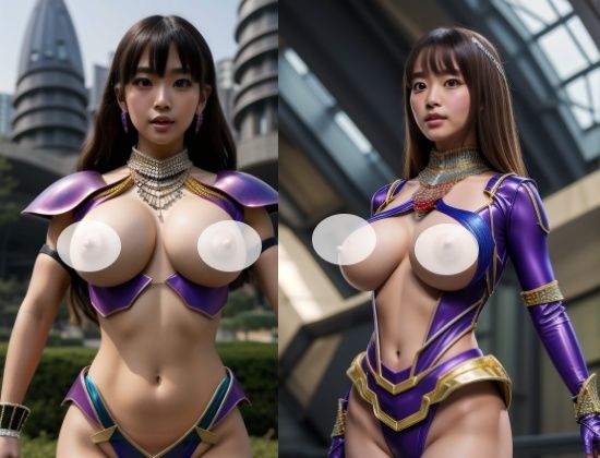 サンプル画像1:爆乳戦士 授乳編 コスプレしたユー〇ューバーはツンデレの痴女(AI戦隊) [d_315597]