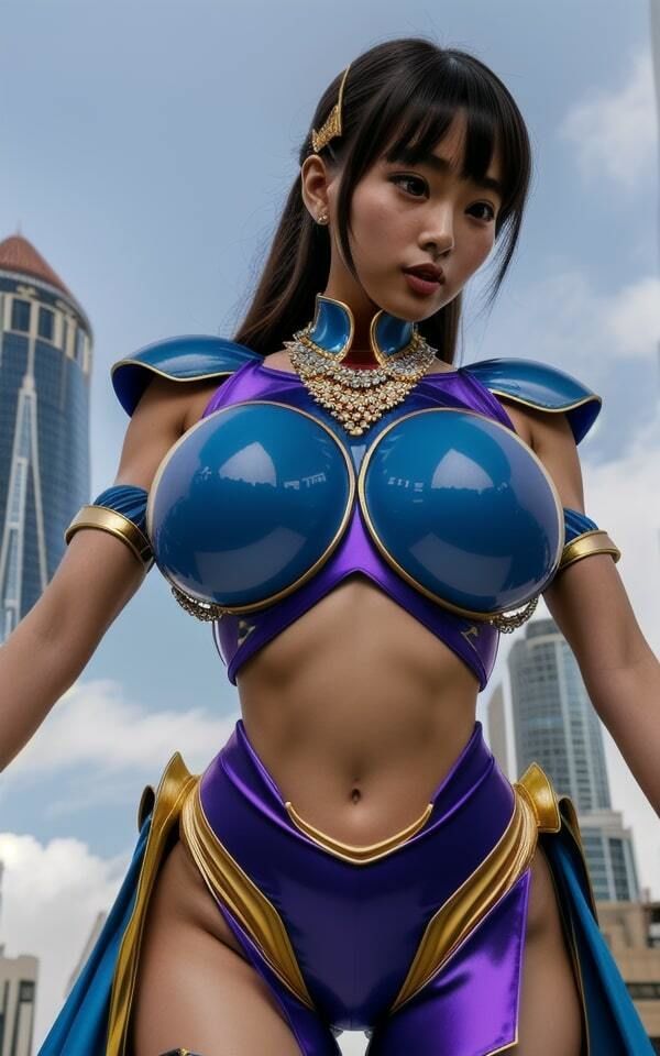爆乳戦士 授乳編 コスプレしたユー〇ューバーはツンデレの痴女のサンプル画像 6