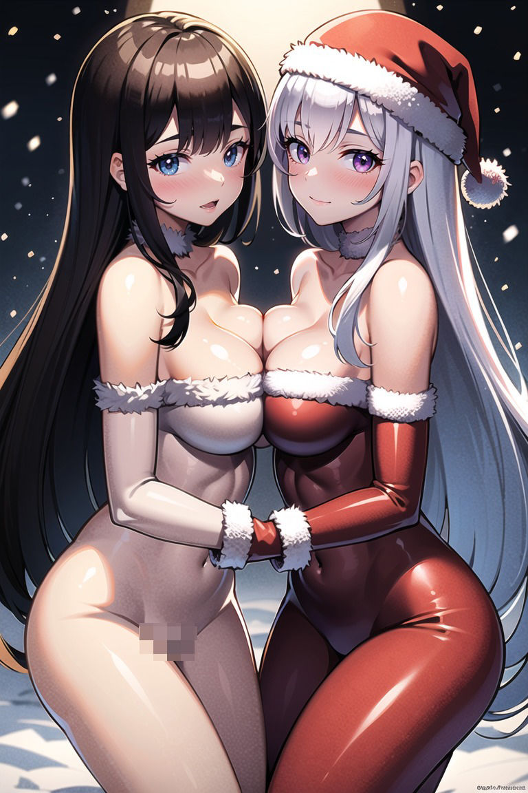 サンプル画像4:クリスマスのプレゼントは私だよ？(maria.ai.art) [d_315627]