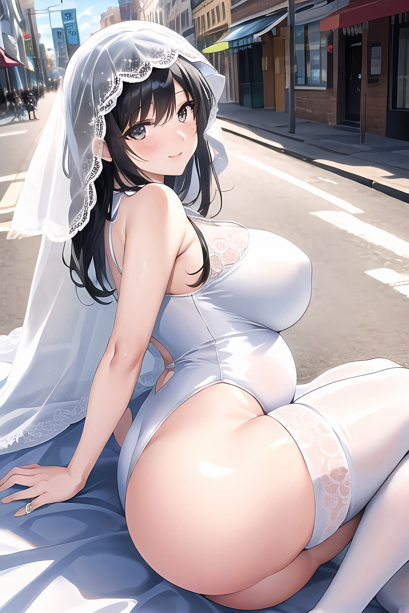 サンプル画像2:露出大好き花嫁妊婦ちゃん:レオタード編 1(妄想サチュレーション) [d_315845]