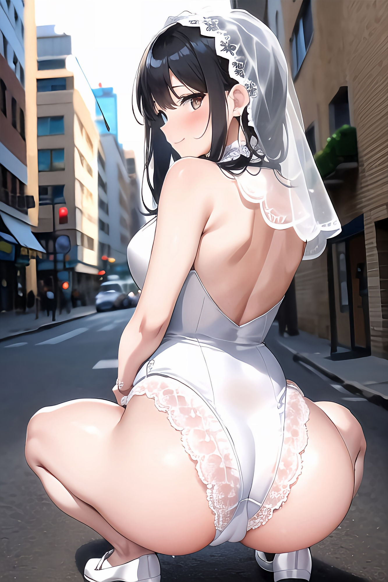 サンプル画像3:露出大好き花嫁妊婦ちゃん:レオタード編 1(妄想サチュレーション) [d_315845]