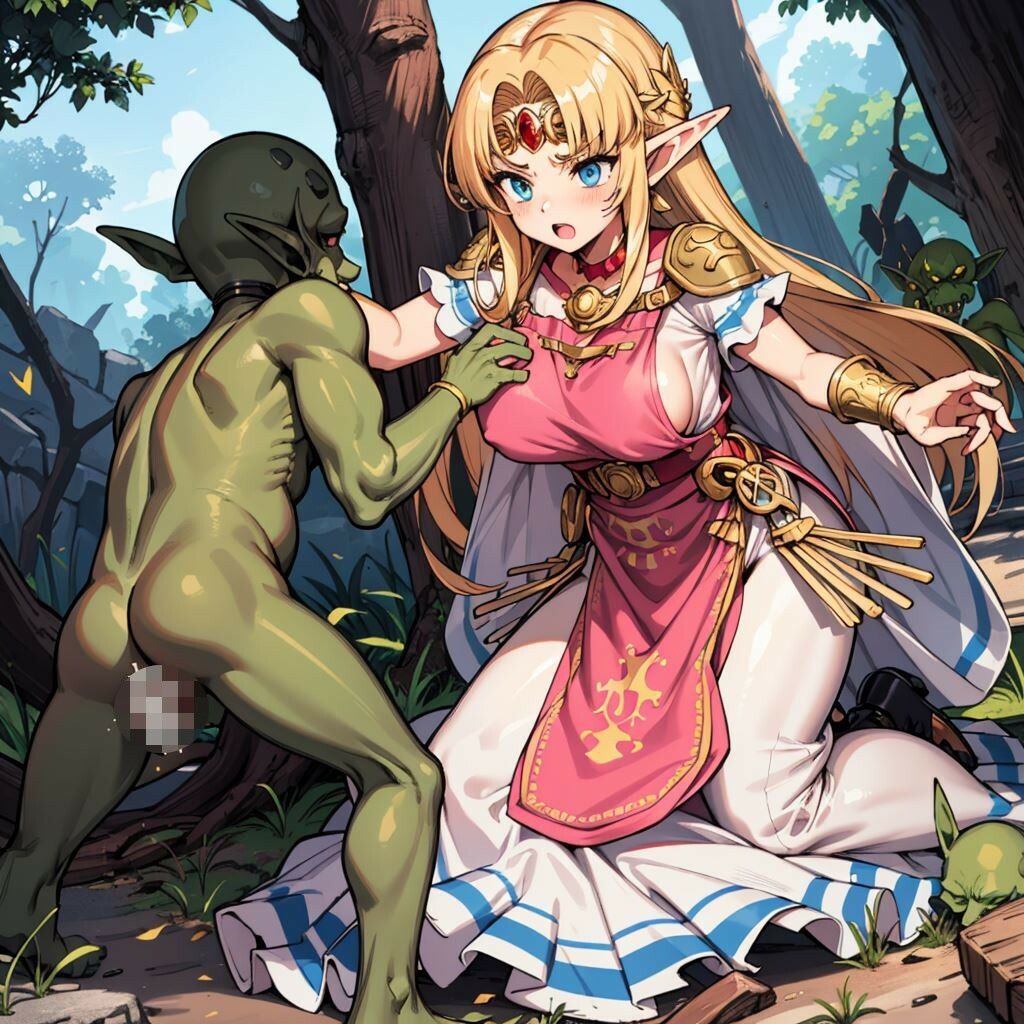 サンプル画像4:ゼ〇ダ姫、陥落 〜ハイラルの高貴なお姫様がチンポに屈して魔物の子を孕むまで〜(（仮）) [d_315867]