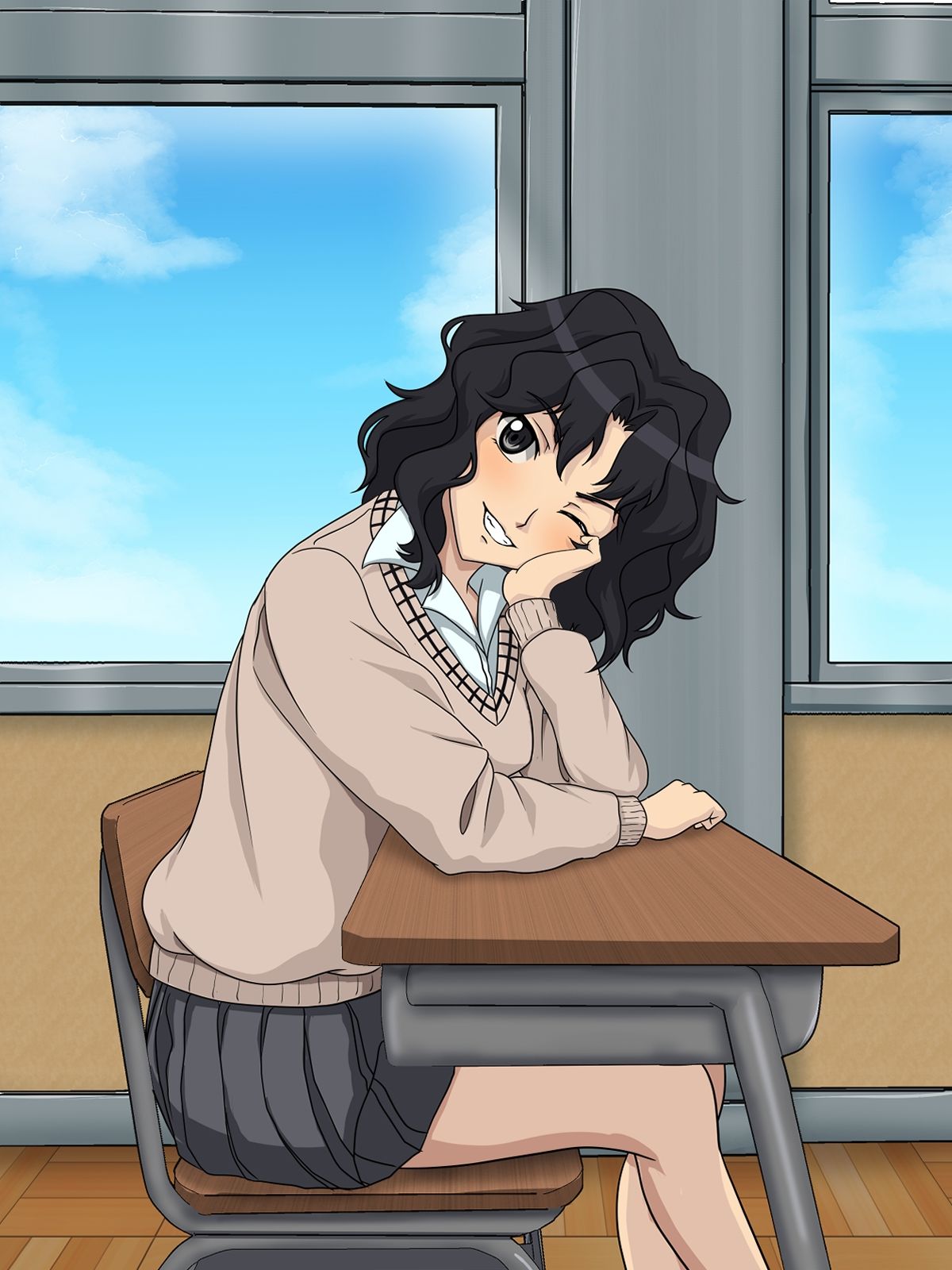 サンプル画像2:学校で・・・(にといろ) [d_315890]