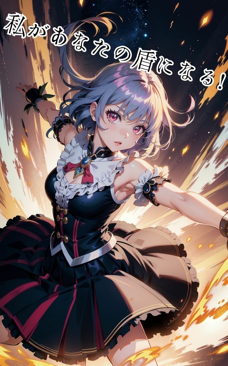 サンプル画像1:半裸で戦う魔法少女の彼女、守られる僕。(ピクセルリアルラボ) [d_315891]