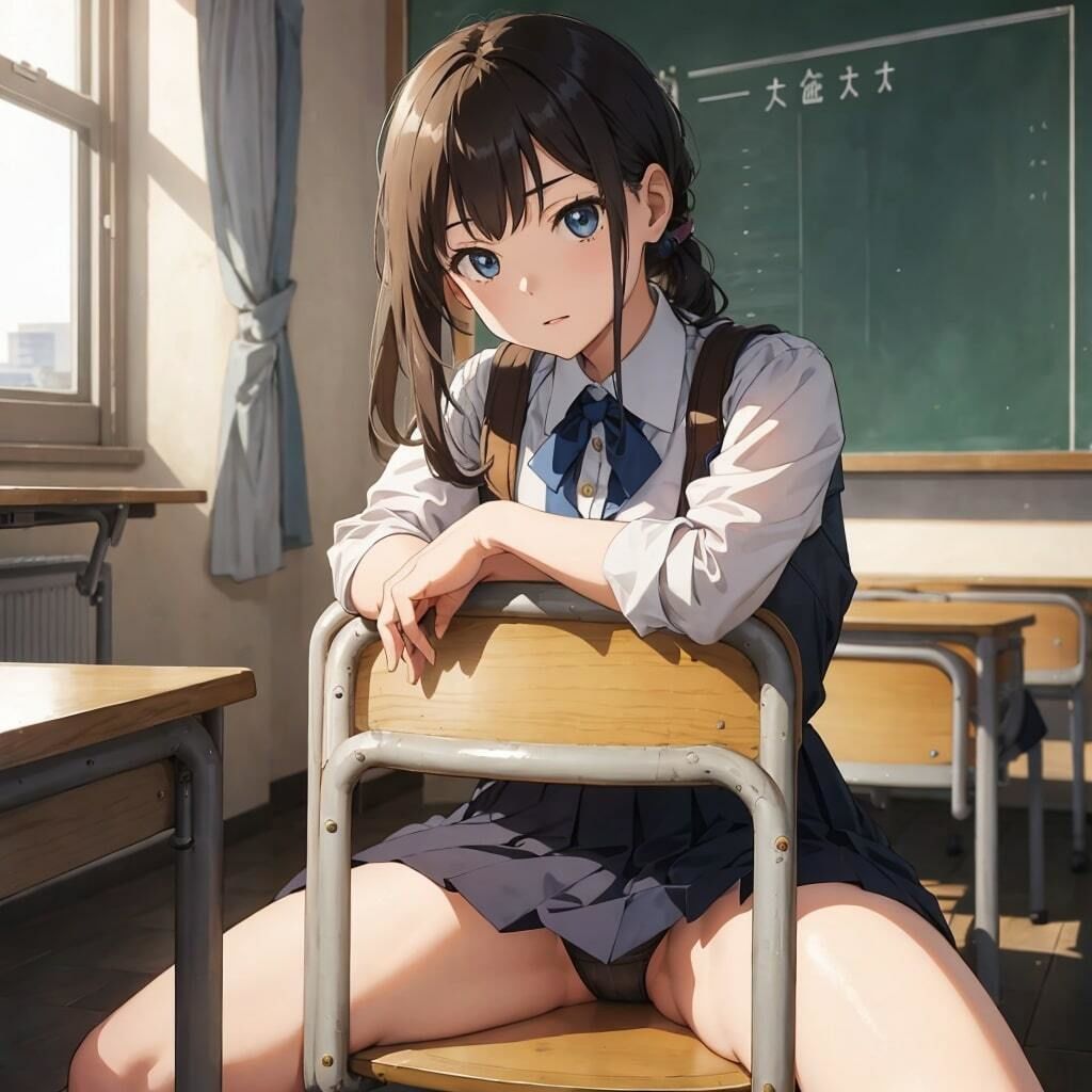 サンプル画像4:校内パンチラ(うさぎ温泉) [d_315898]