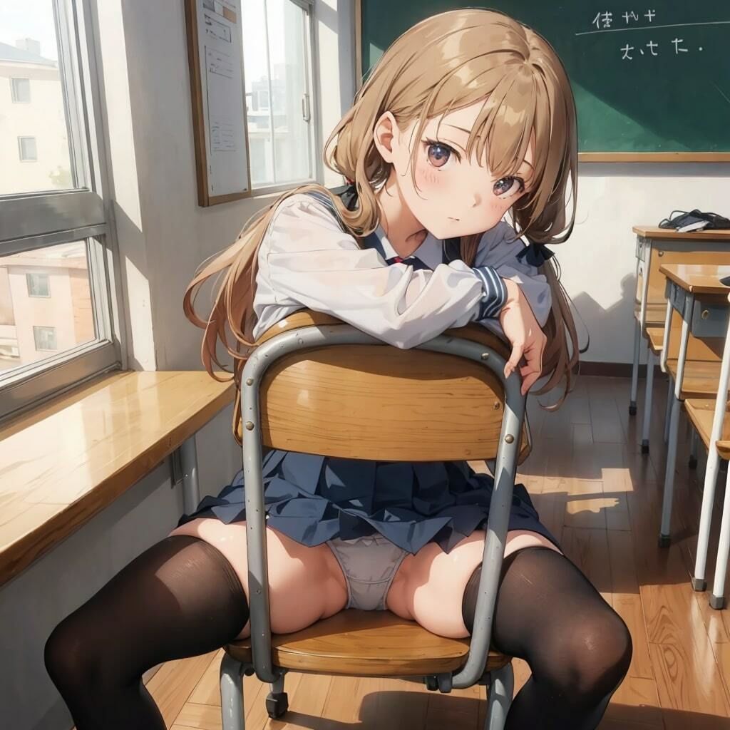 サンプル画像5:校内パンチラ(うさぎ温泉) [d_315898]