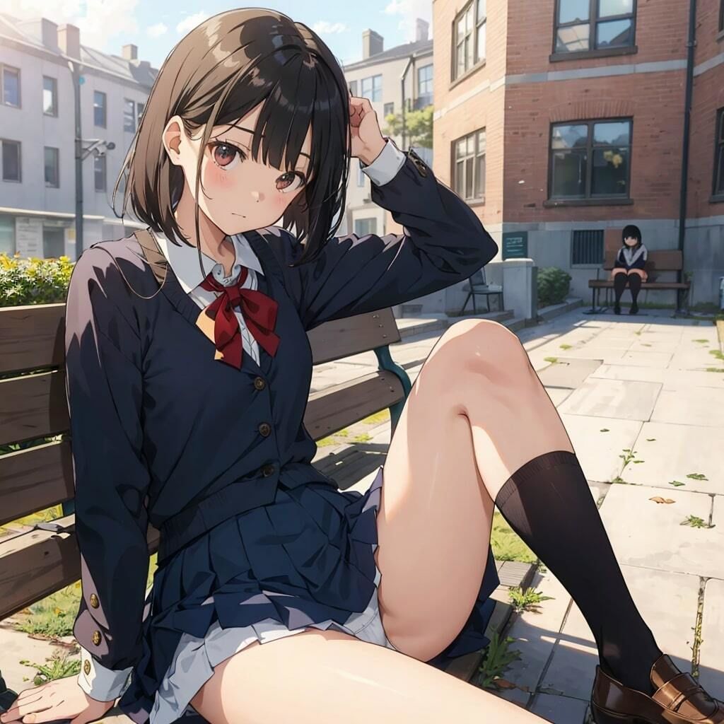 サンプル画像6:校内パンチラ(うさぎ温泉) [d_315898]