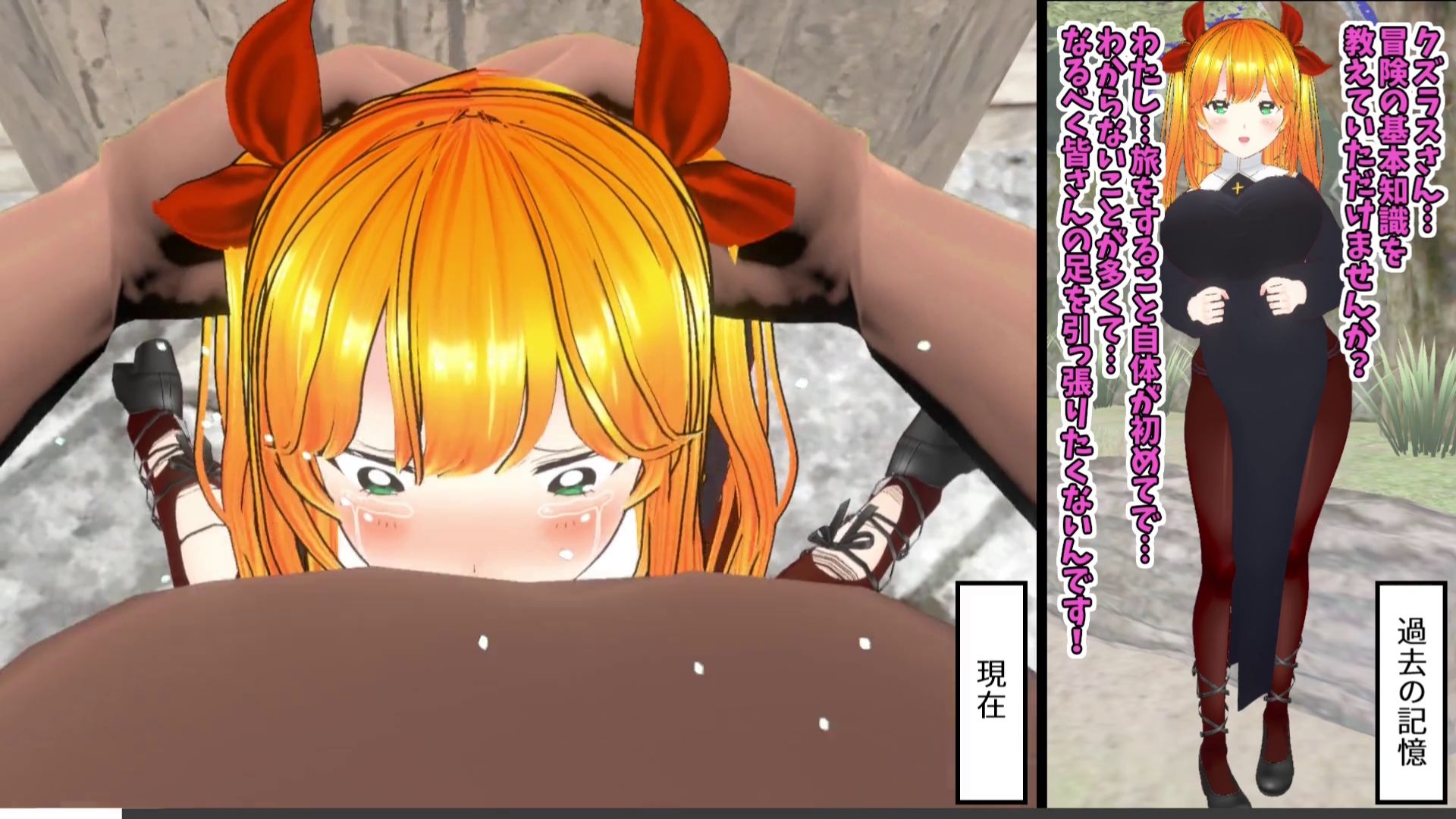 サンプル画像2:【3Dループアニメ】ビフォアフ伝説〜女僧侶リリアの悲劇〜(スタジオVG) [d_315982]