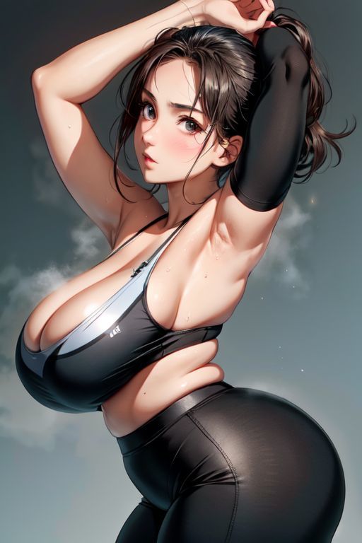 サンプル画像6:爆乳AIマッスル1(AI出版) [d_316006]