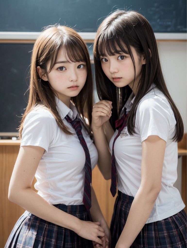 サンプル画像5:女子校生の生徒たちと教室でハーレムセックス(えろすうり出張所) [d_316074]