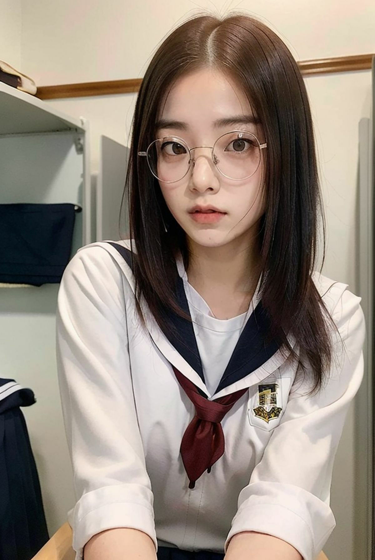 サンプル画像1:クラスのガリ勉女子ほど、メガネを取ると可愛いしエロいことに興味がある説＜美の一丁目コレクション＞(一丁目倶楽部) [d_316191]