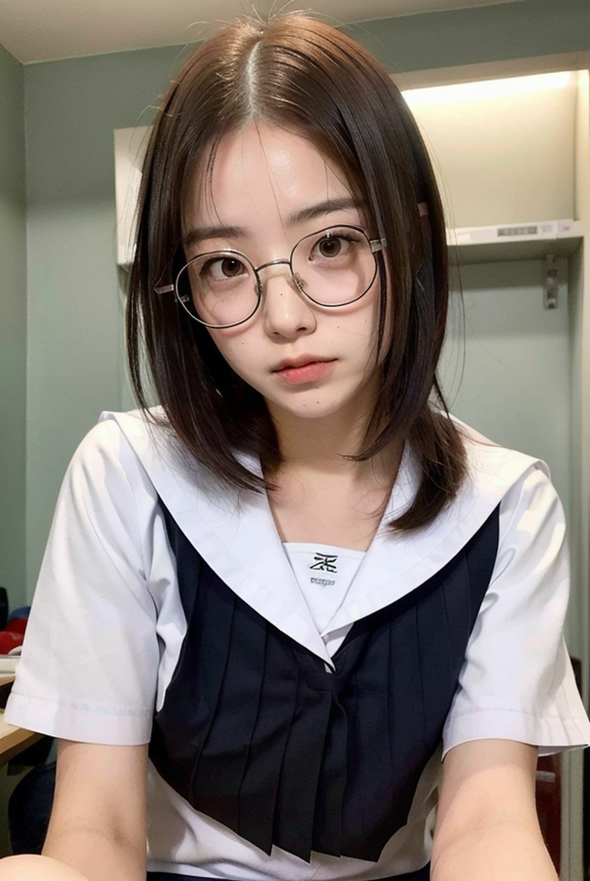 サンプル画像4:クラスのガリ勉女子ほど、メガネを取ると可愛いしエロいことに興味がある説＜美の一丁目コレクション＞(一丁目倶楽部) [d_316191]