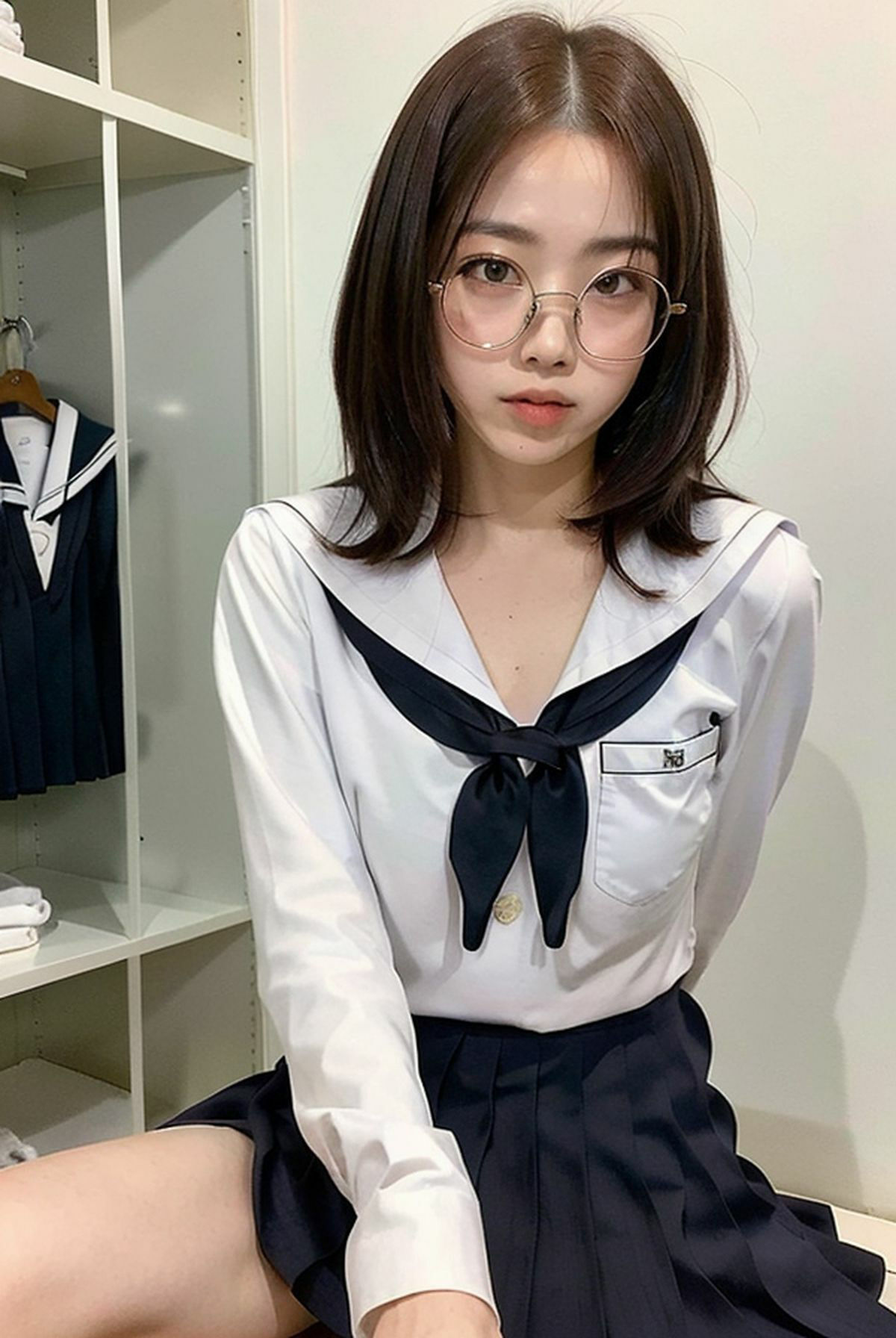 サンプル画像5:クラスのガリ勉女子ほど、メガネを取ると可愛いしエロいことに興味がある説＜美の一丁目コレクション＞(一丁目倶楽部) [d_316191]