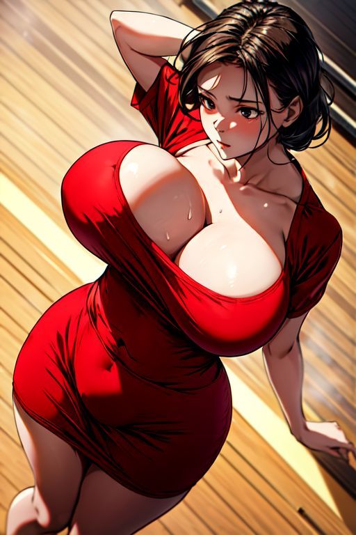 サンプル画像3:爆乳AI乳バウンド1(AI出版) [d_316245]