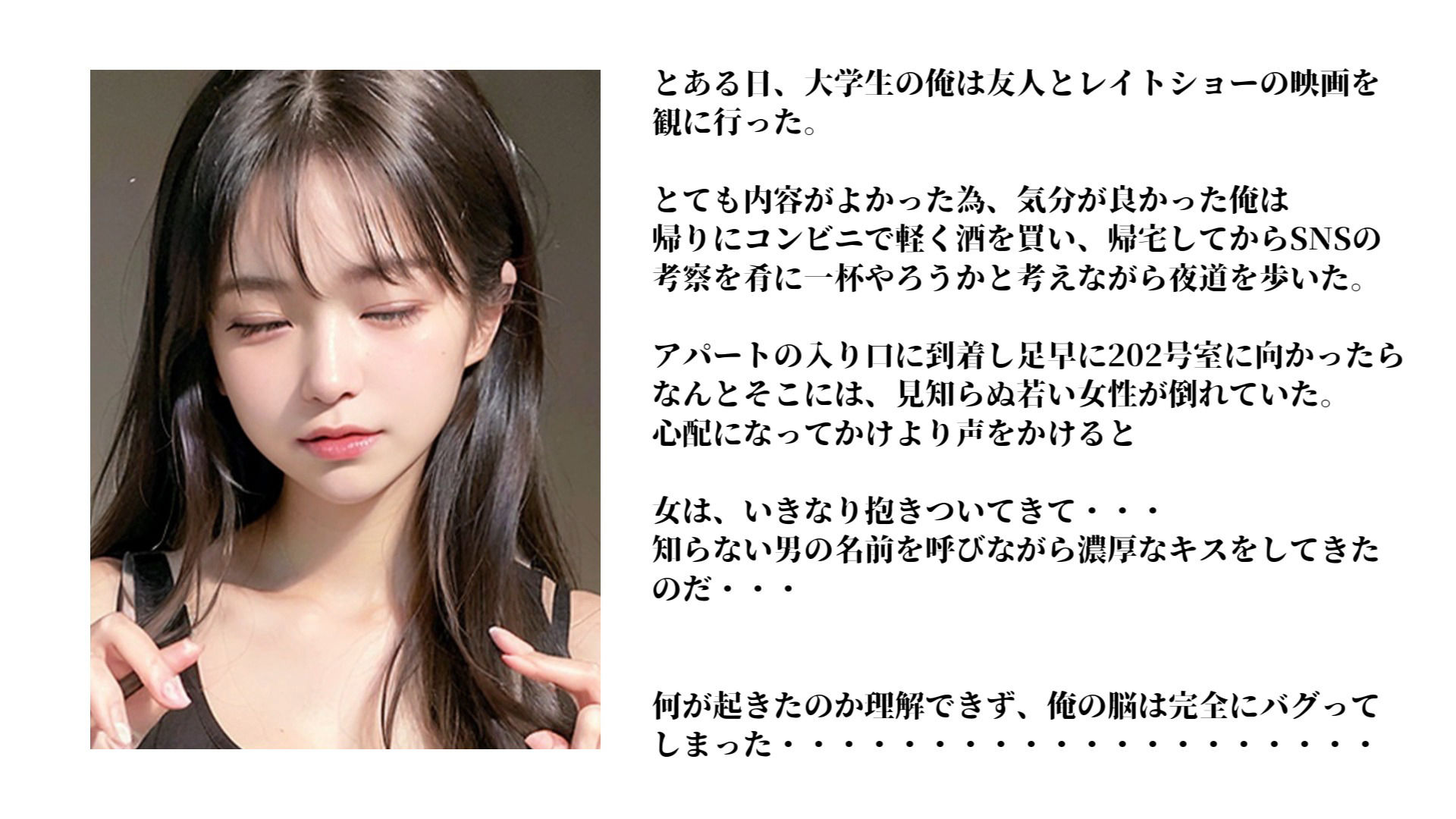 サンプル画像2:【AI×3D新時代アニメ】酔ったOLを拾ったら！？(Sakaki IndustryAI) [d_316299]