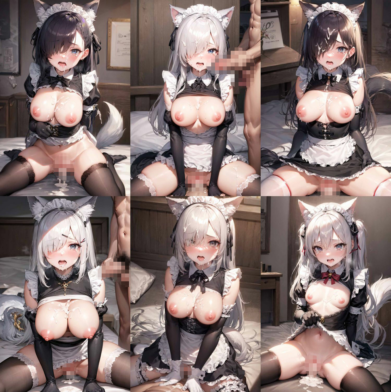 サンプル画像1:猫耳メイドに拘束中出し(すもぽん) [d_316322]