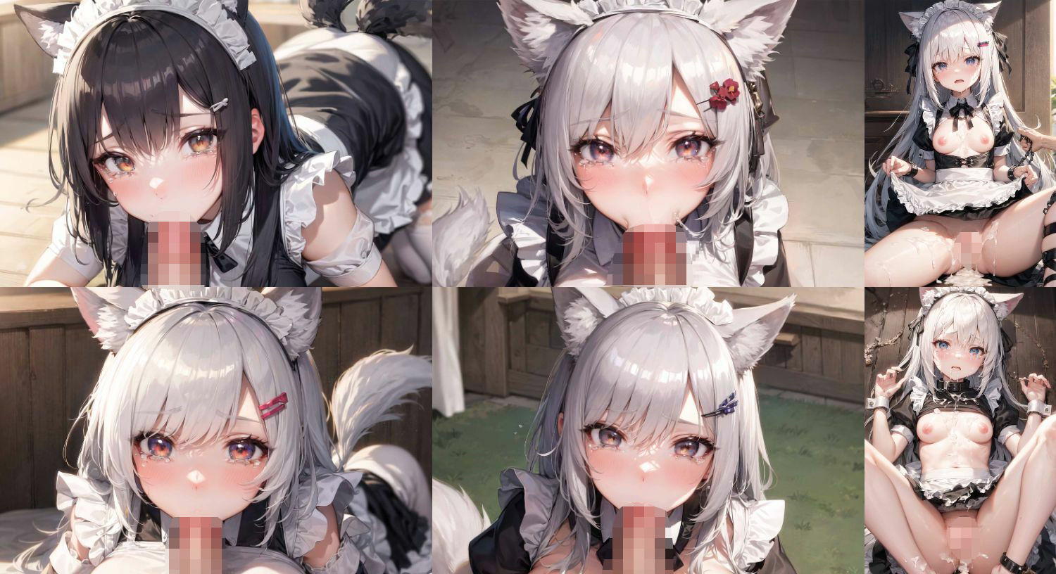 サンプル画像5:猫耳メイドに拘束中出し(すもぽん) [d_316322]