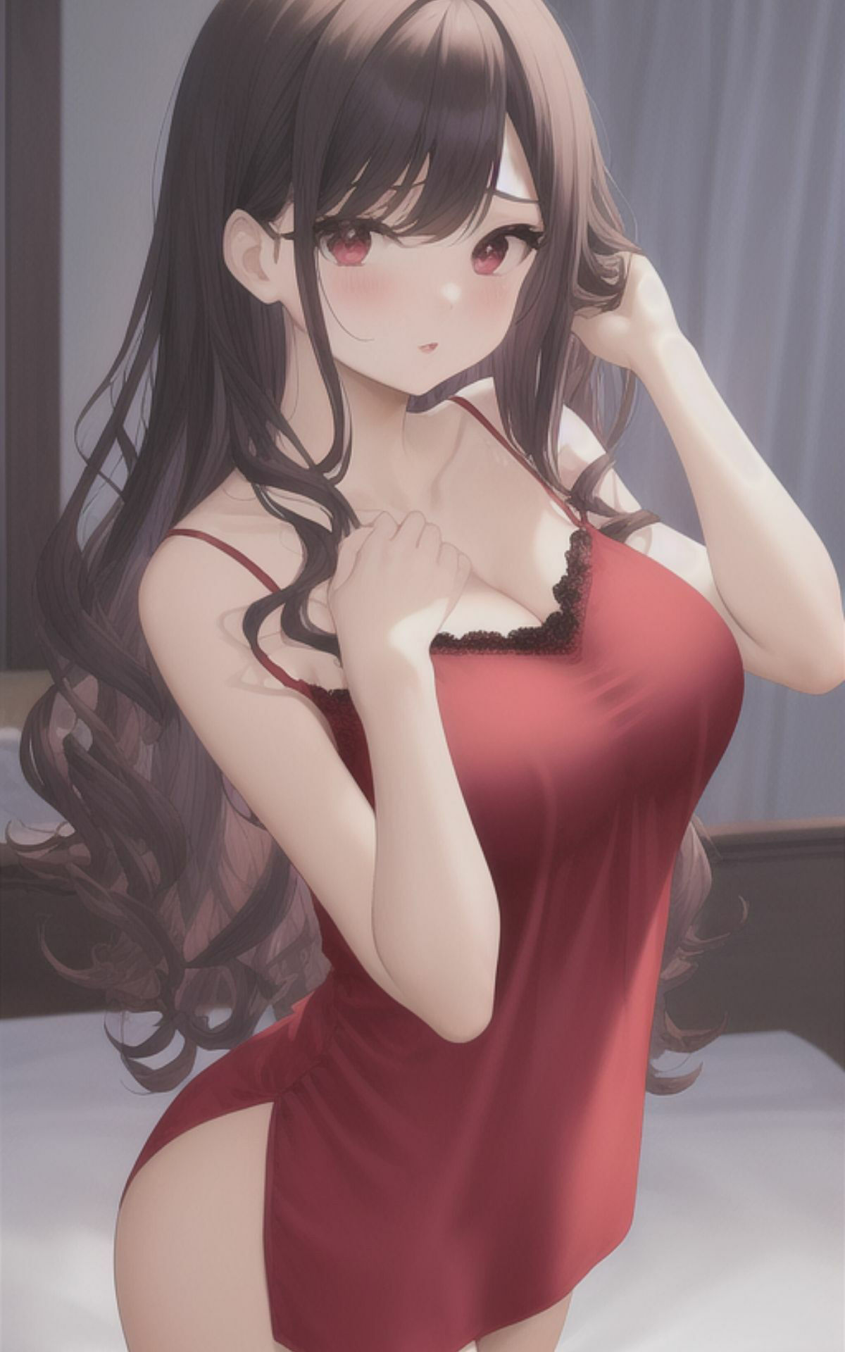 AI美女イラストvol.22僕の彼女とランジェリーのサンプル画像 6