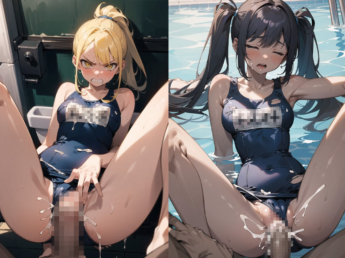 サンプル画像3:スク水美少女徹底凌●の記録(猫パンチ) [d_316358]