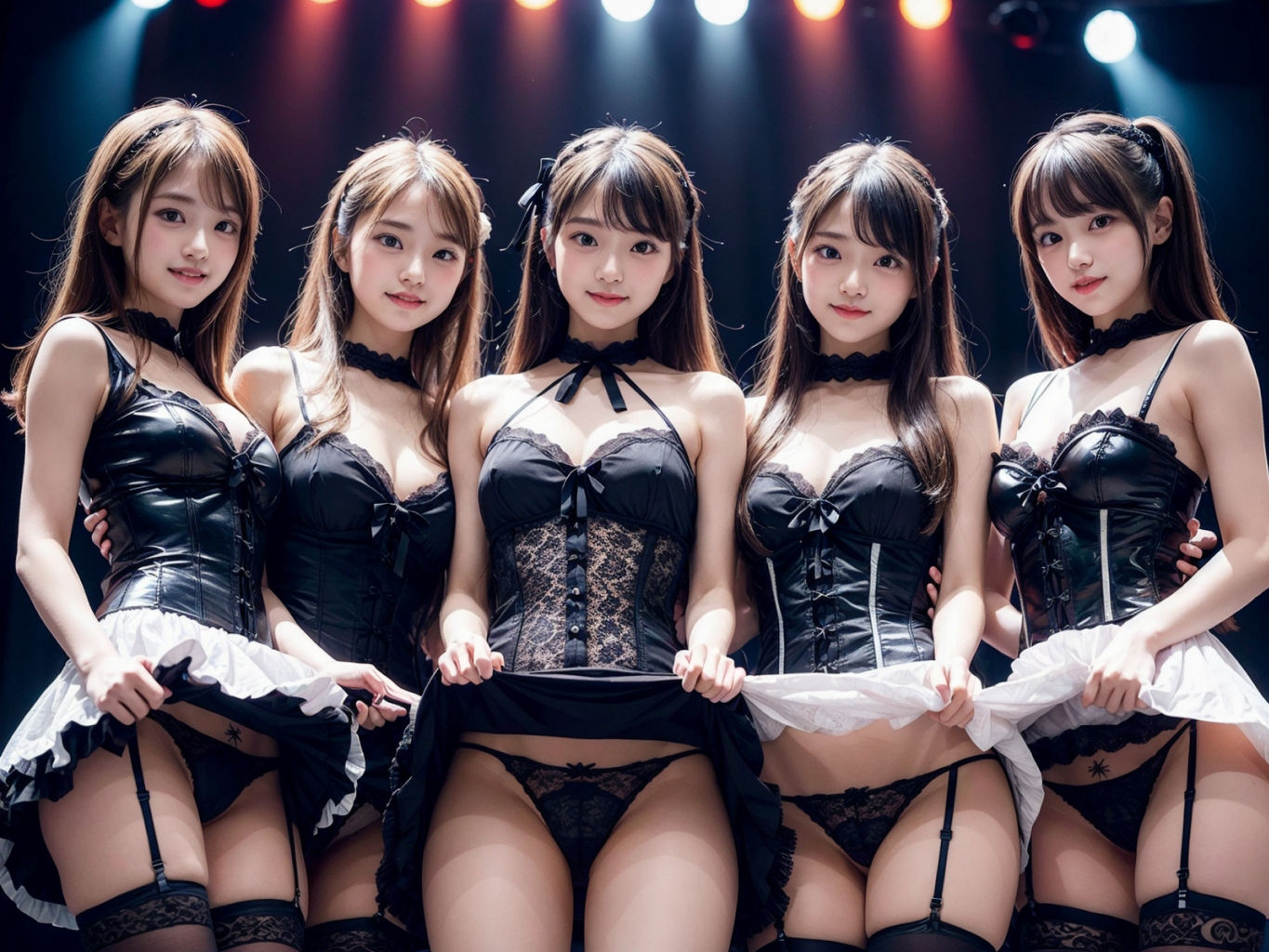 サンプル画像4:アイドルえちえちハーレムライブ♪シコってOK♪(トープスター) [d_316383]