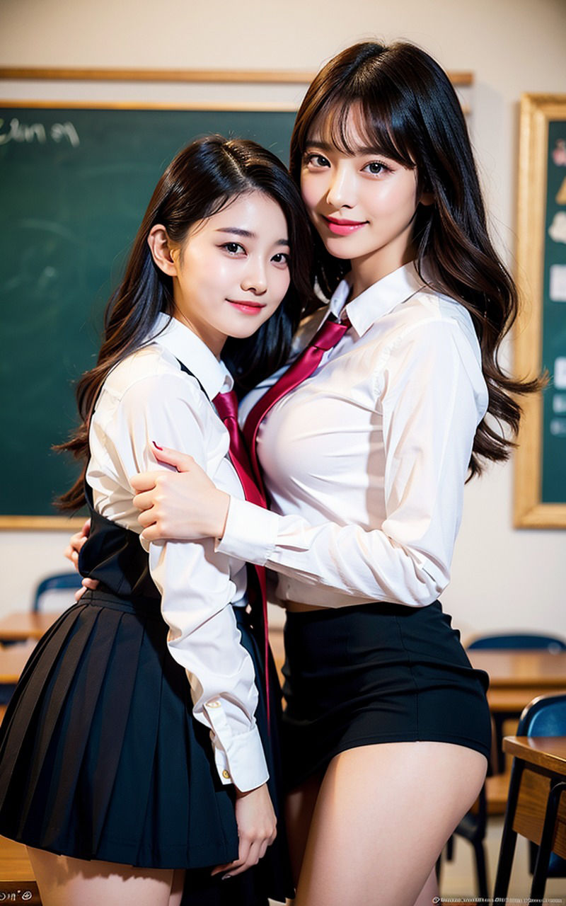 サンプル画像2:AI美女JK風グラビア女尻桃尻写真集 1巻 JKお尻100％ 揺れる丸いお尻 たなびくミニスカート 白いパンティ(AIJK女学園) [d_316422]