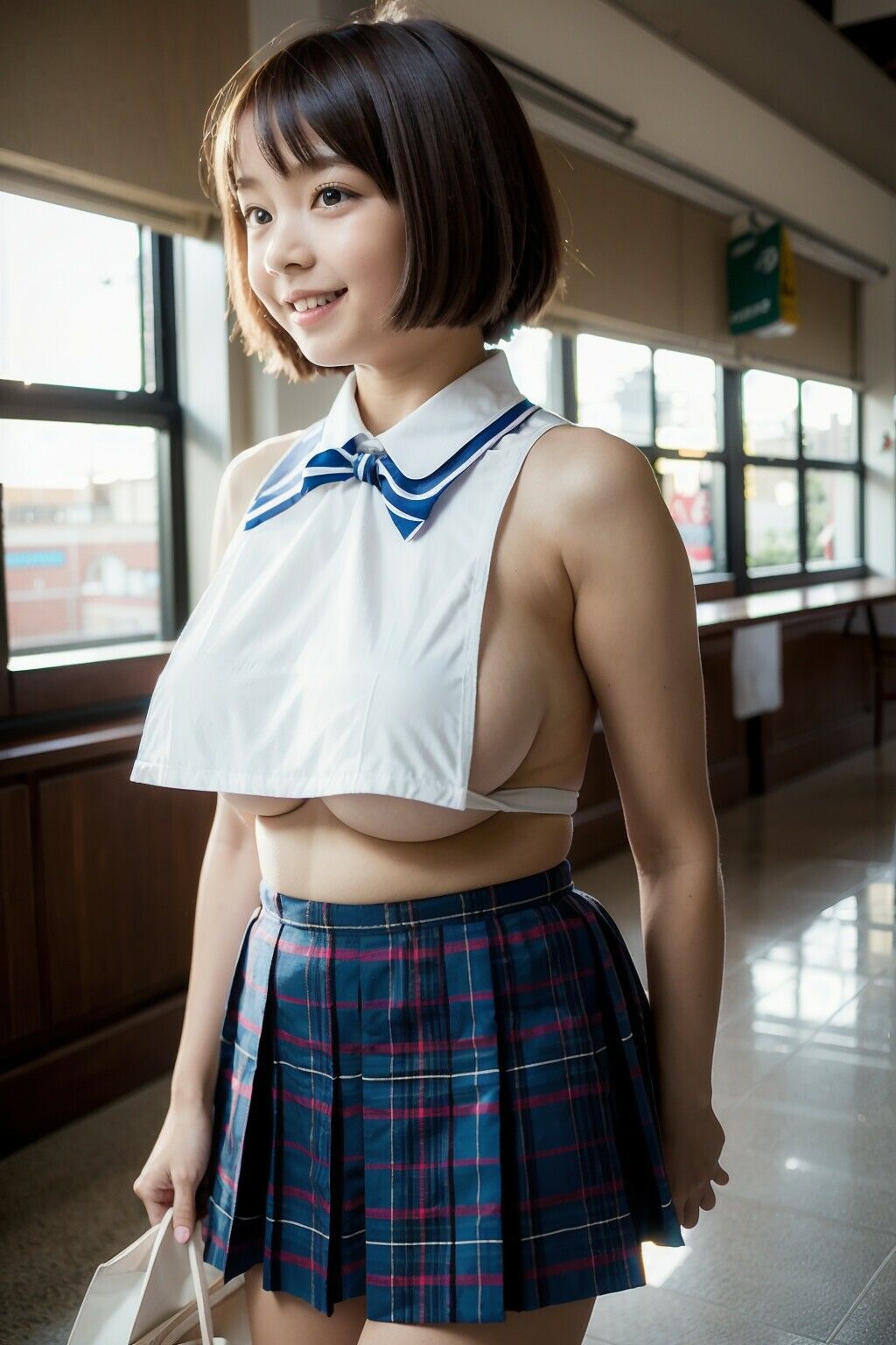 サンプル画像2:女の子の2人に1人が開放的になる日。（巨乳編）(本物質感女子) [d_316435]