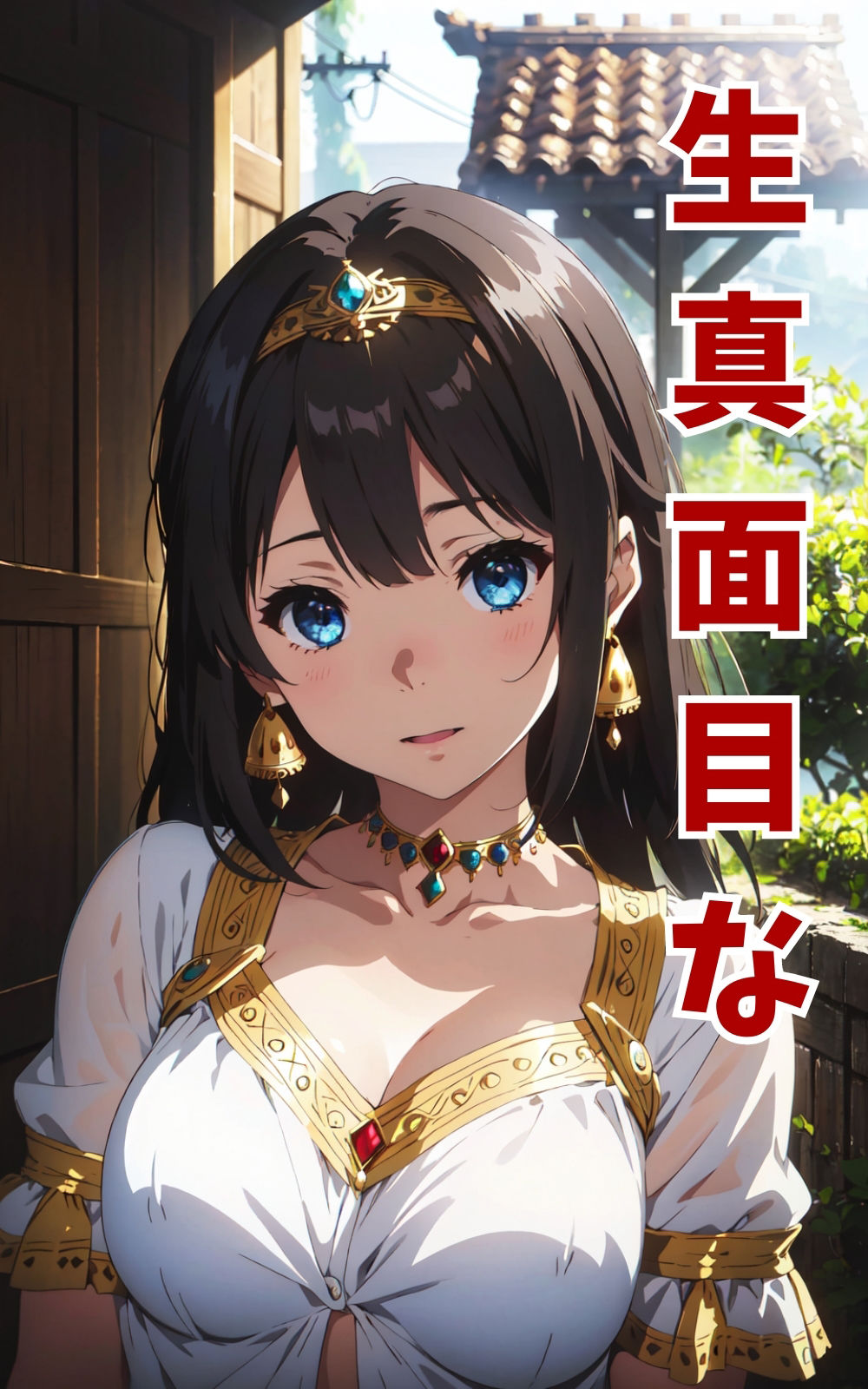 サンプル画像1:異国令嬢を硬めの肉棒で、おもてなし(画像生成マン) [d_316522]