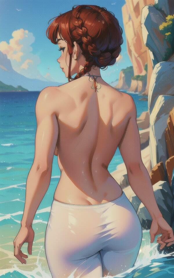 サンプル画像2:美女との神バカンス(変態紳士) [d_316523]