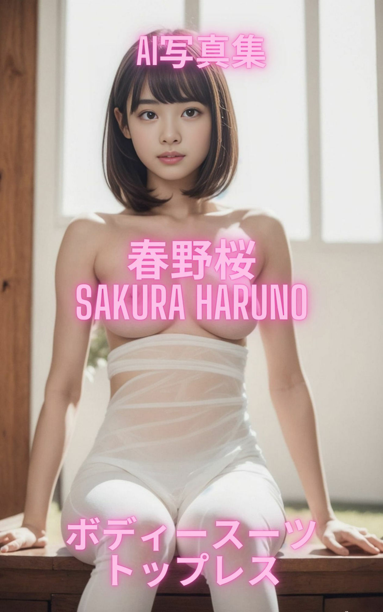 サンプル画像2:AI写真集 春野桜 Sakura Haruno ボディースーツトップレス(Premium Girls) [d_316556]