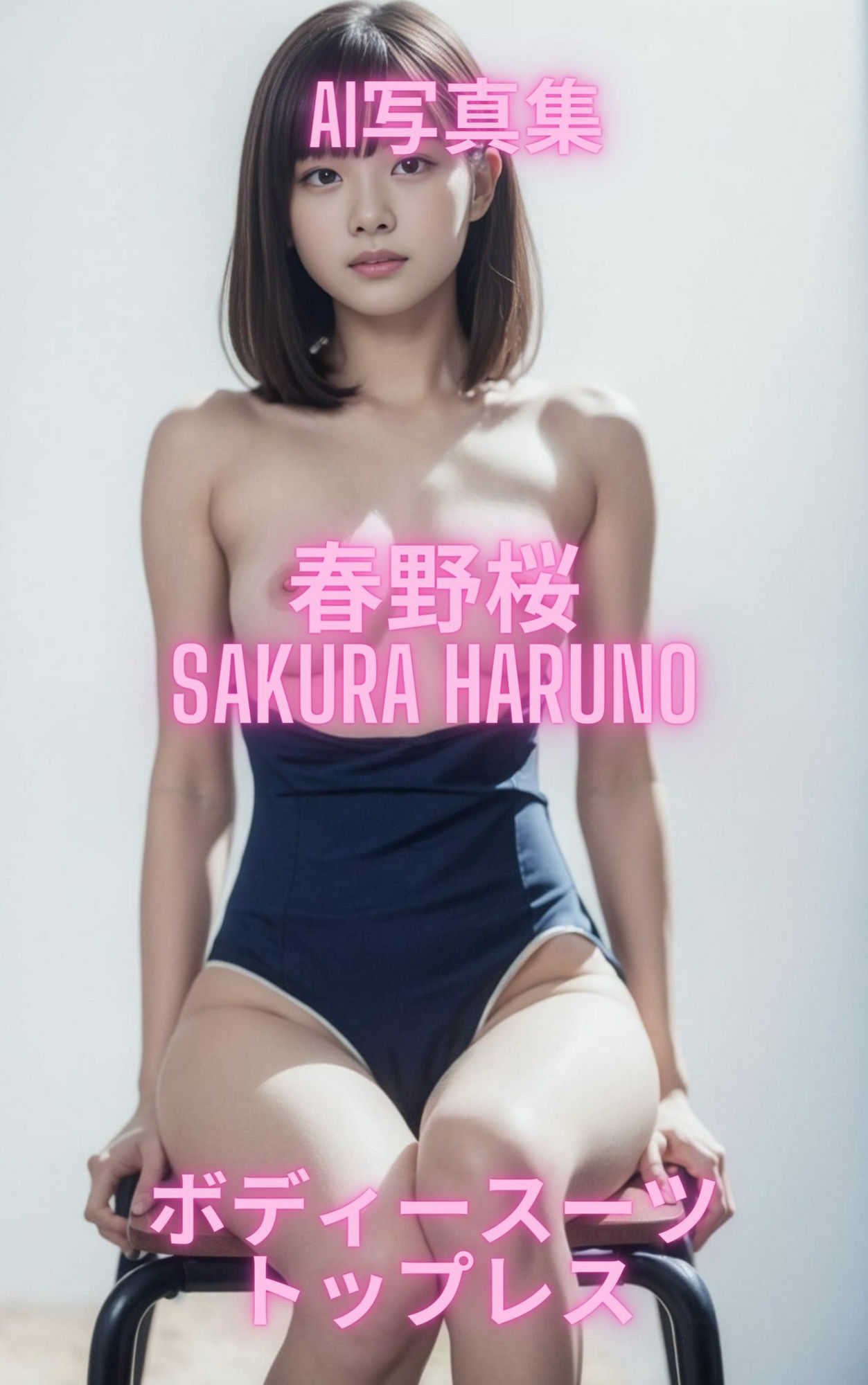 サンプル画像3:AI写真集 春野桜 Sakura Haruno ボディースーツトップレス(Premium Girls) [d_316556]