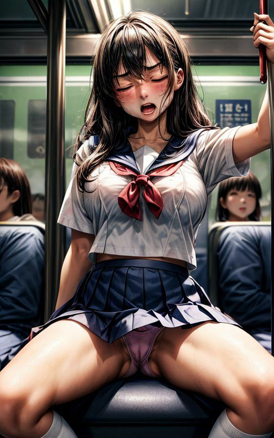 サンプル画像2:モンゼツ通学 177枚(AIイラストラボ) [d_316687]