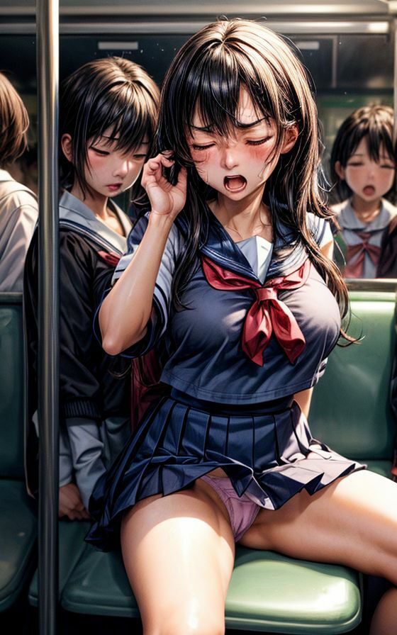 サンプル画像3:モンゼツ通学 177枚(AIイラストラボ) [d_316687]