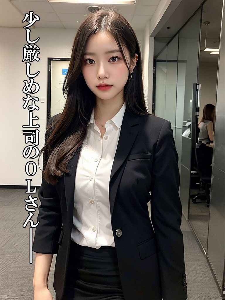 サンプル画像1:厳しめなOL上司とオフィスで・・・(港区物語) [d_316735]