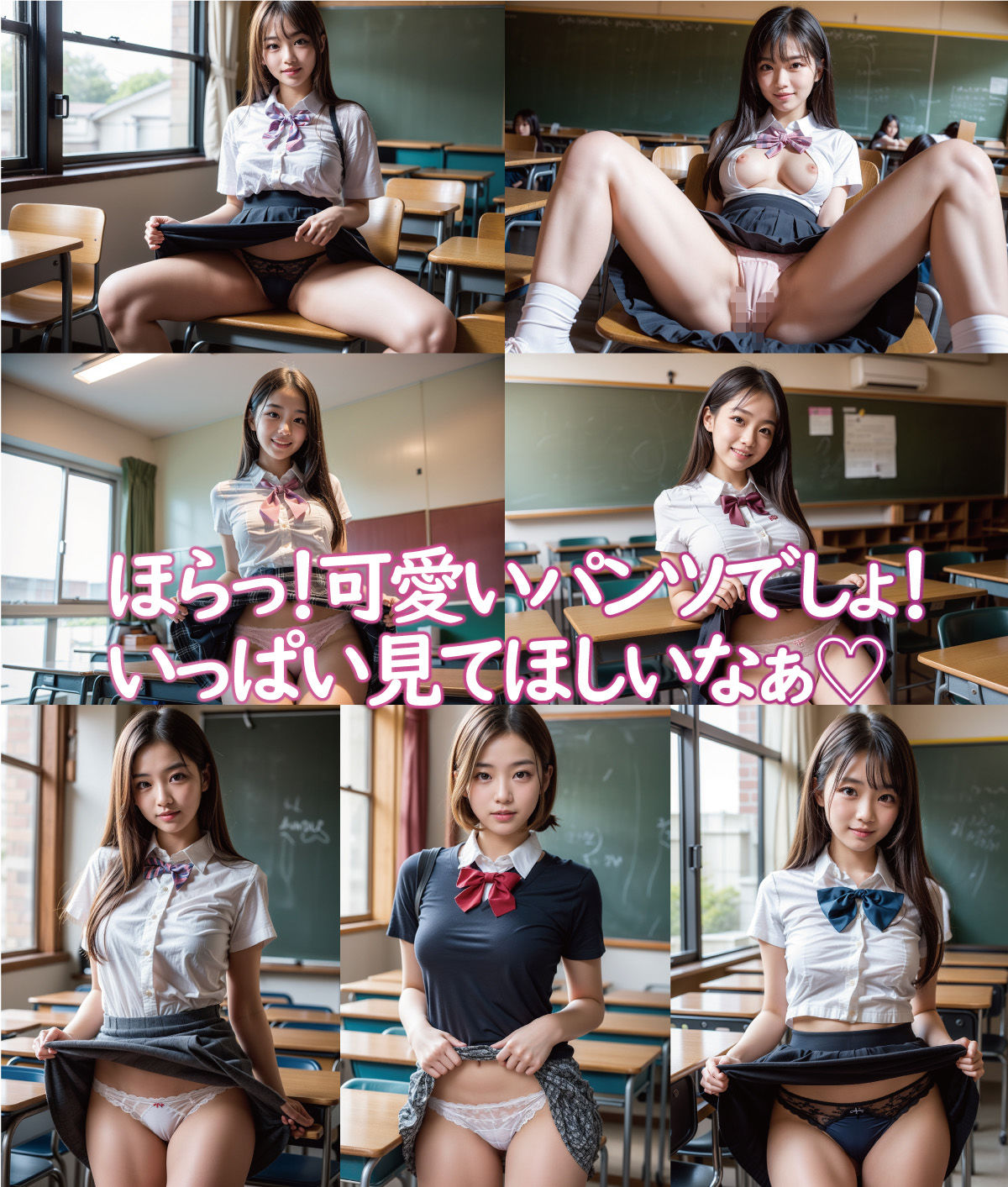 サンプル画像5:【高画質】えっちな生パンツシリーズ 2見せたがりJKちゃん(JJ★Club) [d_316753]