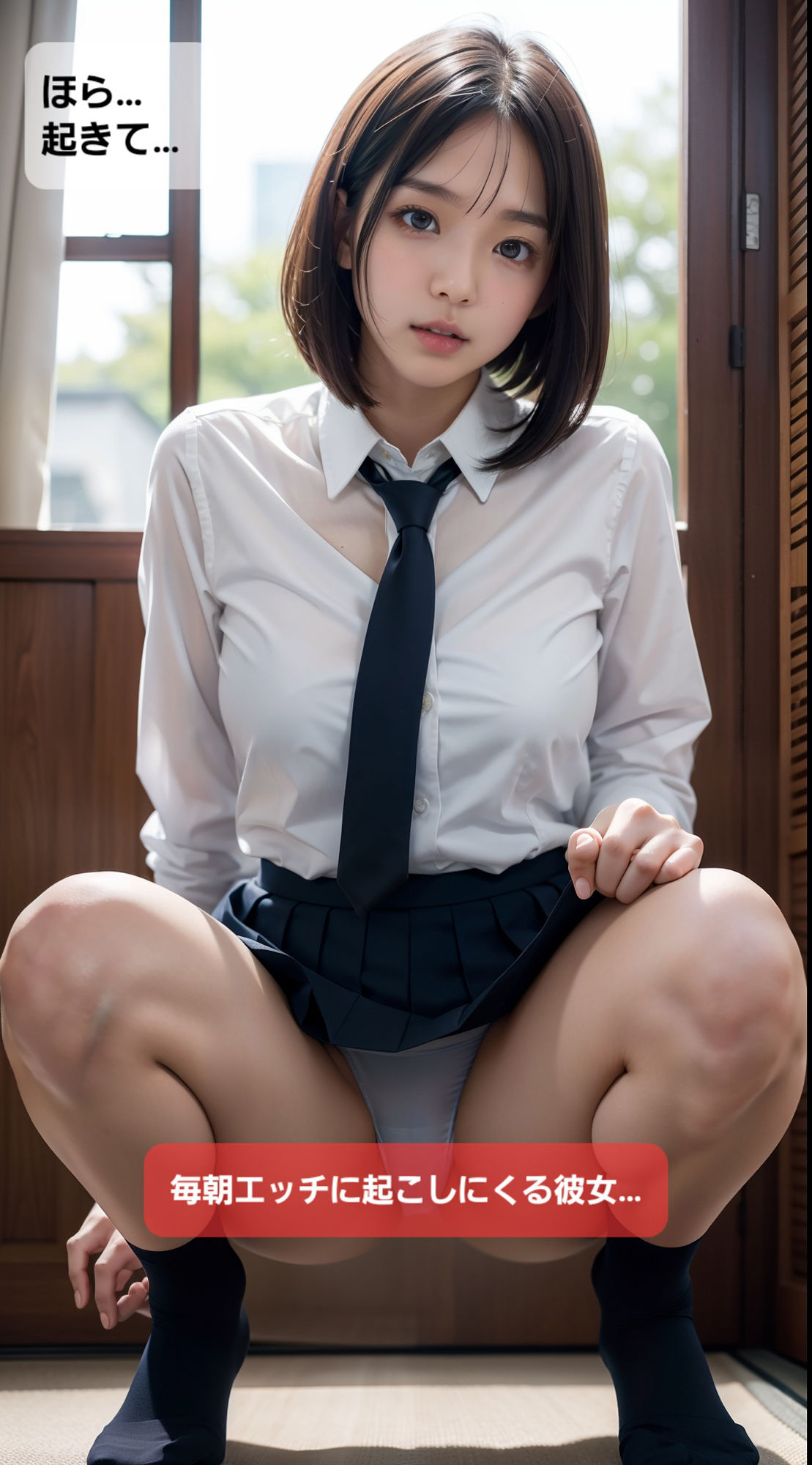 サンプル画像2:幼なじみはクラス委員 イチャLOVE学園物語(Daick AI-factory) [d_316755]