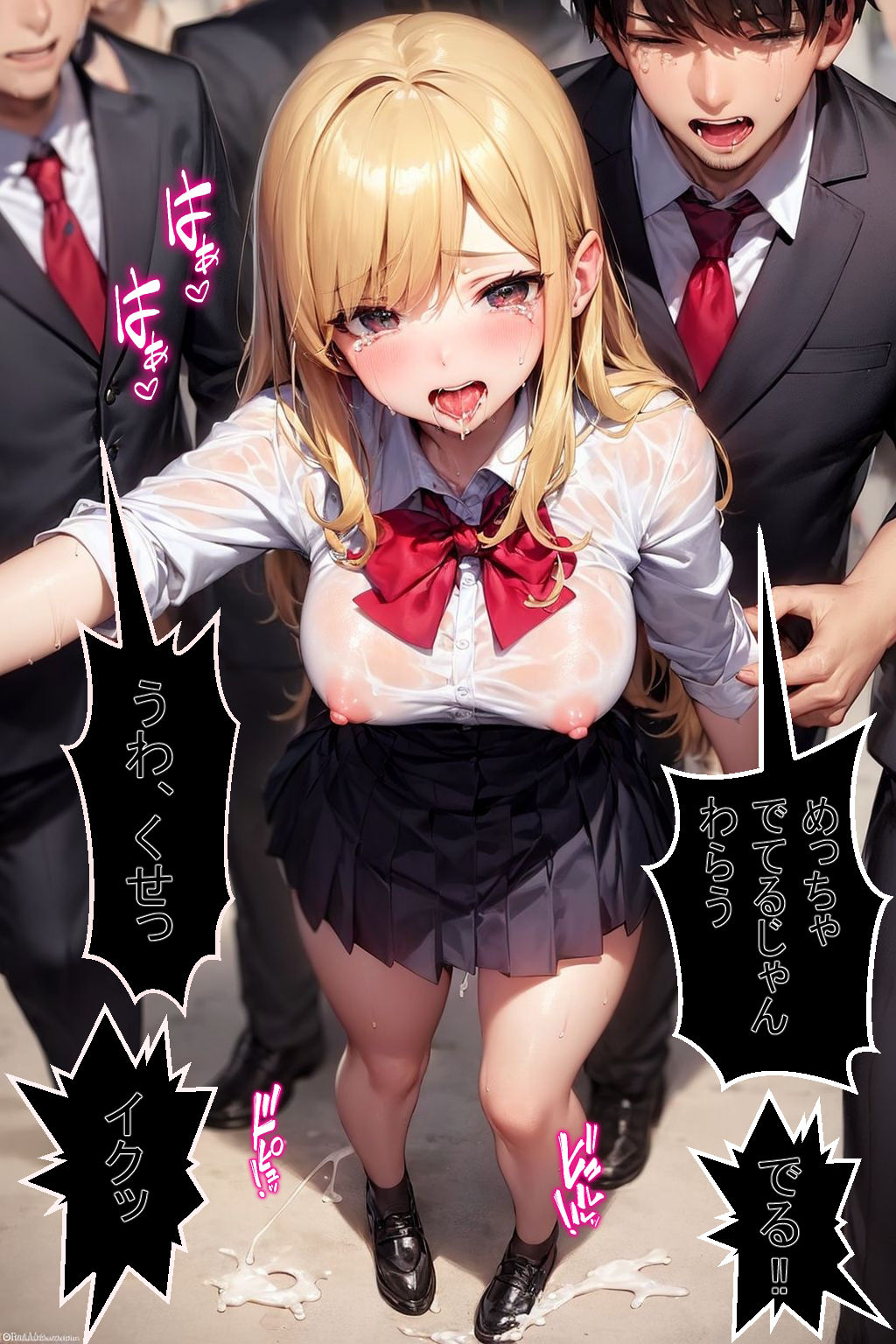 サンプル画像5:【セリフ付き】生意気なギャルをわからせる(ゆゆの森) [d_316805]