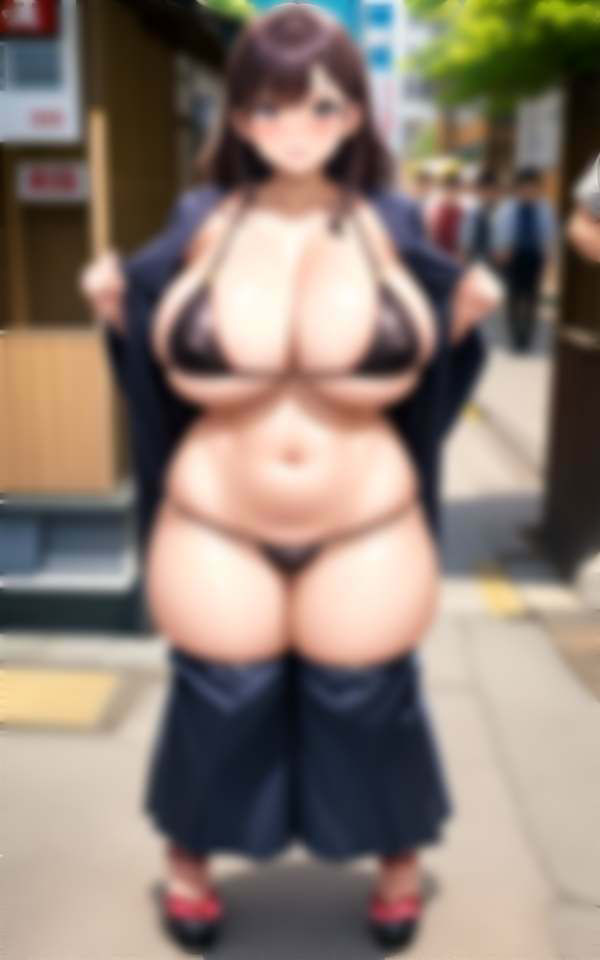 サンプル画像3:超乳露出痴女 ぽっちゃり暑がりお母さんはどこもでも脱いじゃう(熟女マニア) [d_316842]