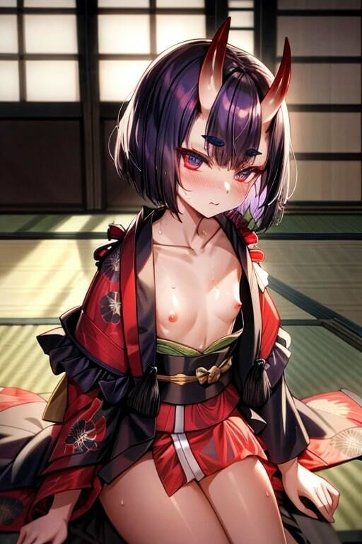 サンプル画像3:FGO酒？童子AIイラスト集_着物(ぜらちんずどりーむ) [d_316865]