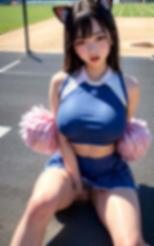 サンプル画像4:可愛すぎる球団ガールはノーパンノーブラでえちえちパフォーマンス(マニアックlabo) [d_316892]