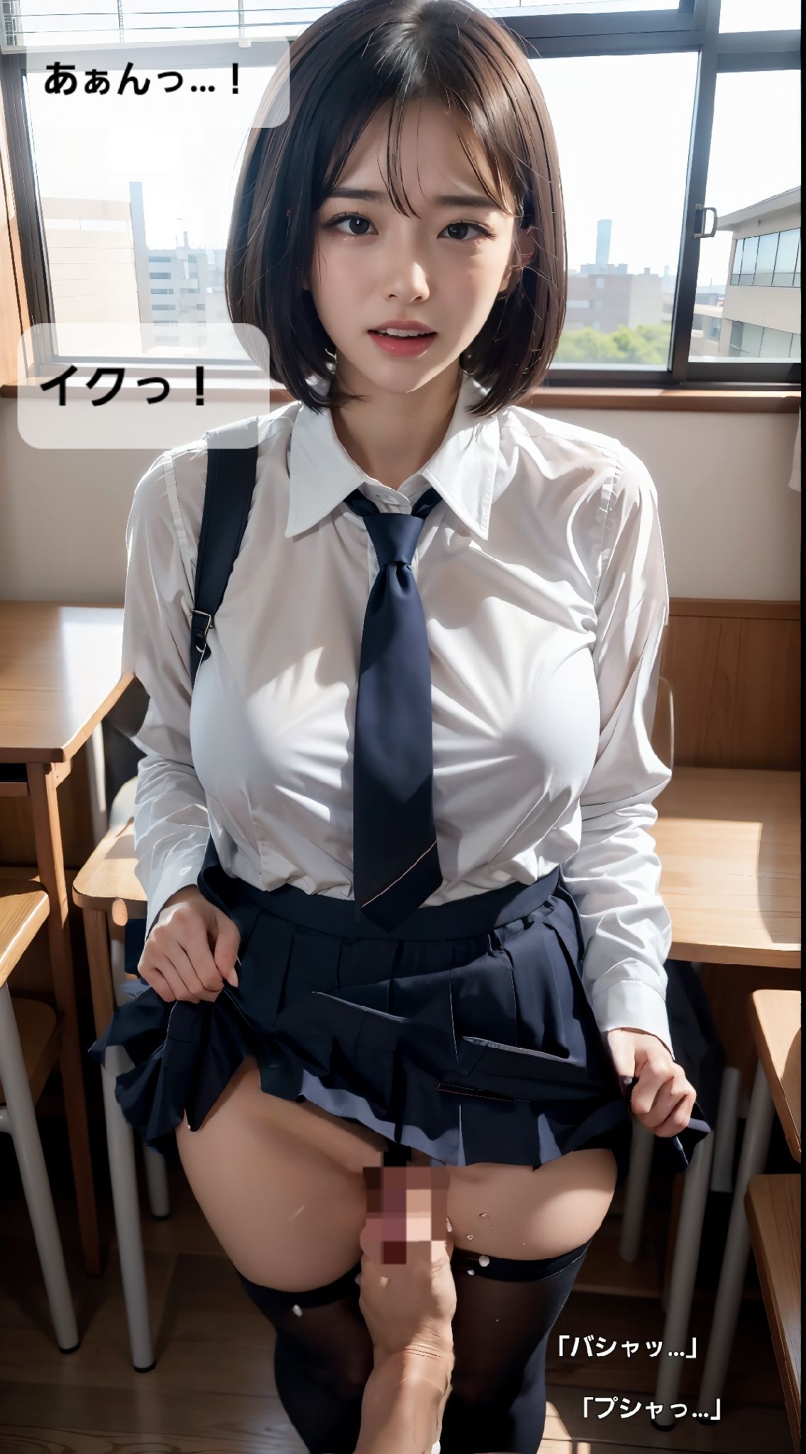 サンプル画像3:幼なじみはクラス委員 イチャLOVE学園物語 オムニバス版(Daick AI-factory) [d_316935]