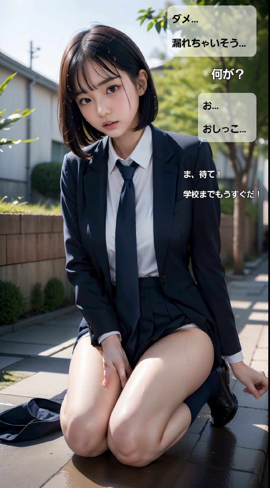 サンプル画像4:幼なじみはクラス委員 イチャLOVE学園物語 オムニバス版(Daick AI-factory) [d_316935]