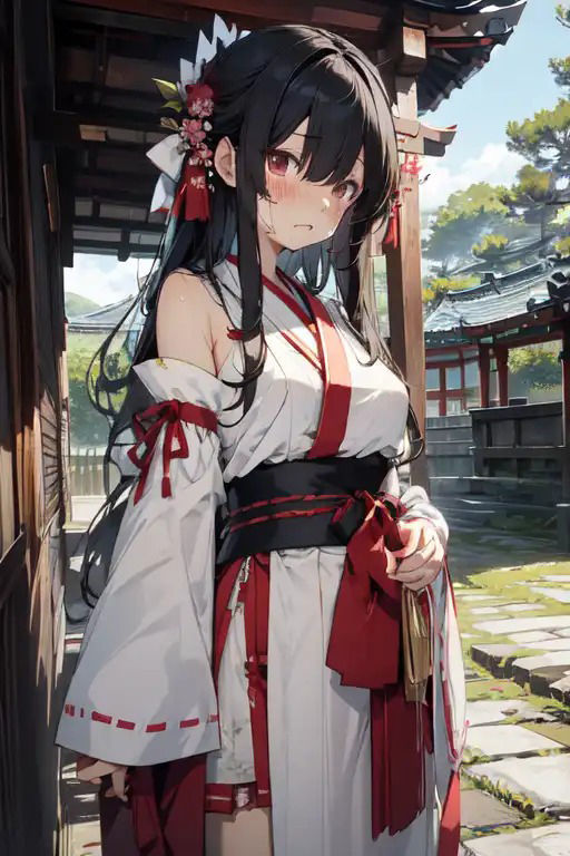 サンプル画像1:子宝祈願参拝(シロウト商会) [d_316987]