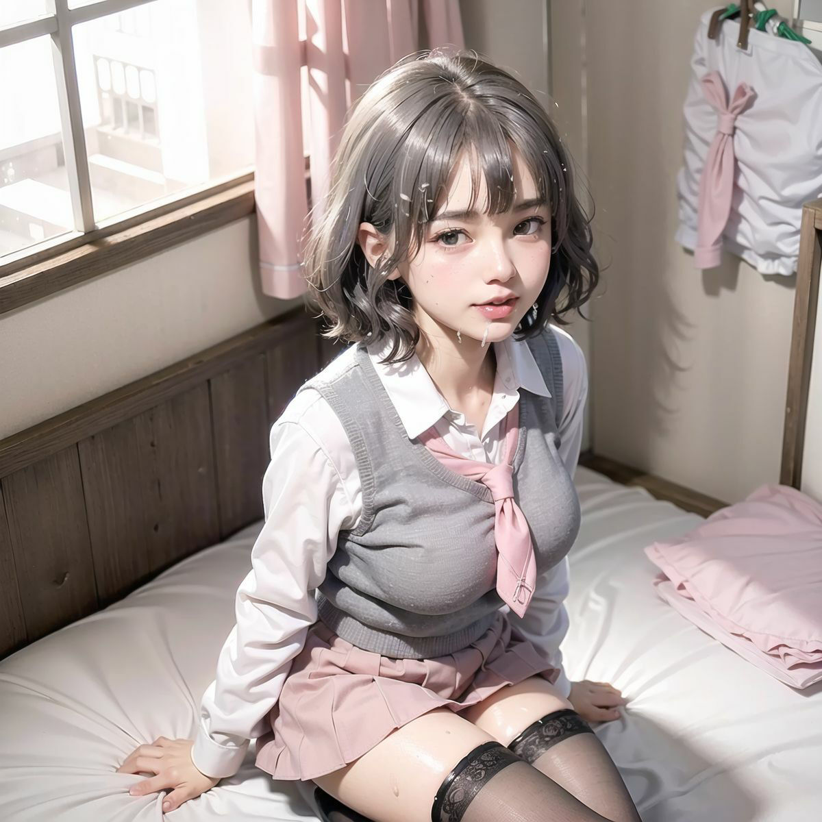 サンプル画像4:【132枚】痴女女子校生が部屋でオナニー 女子校生のエッチな部屋3(エッチ＆キュン) [d_317106]