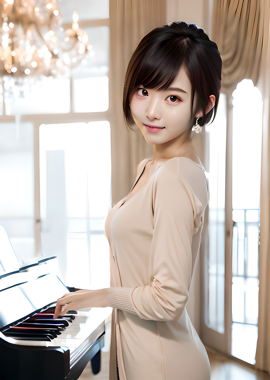 サンプル画像1:Real Nude AI GIrl3(自宅のカフカ) [d_317126]