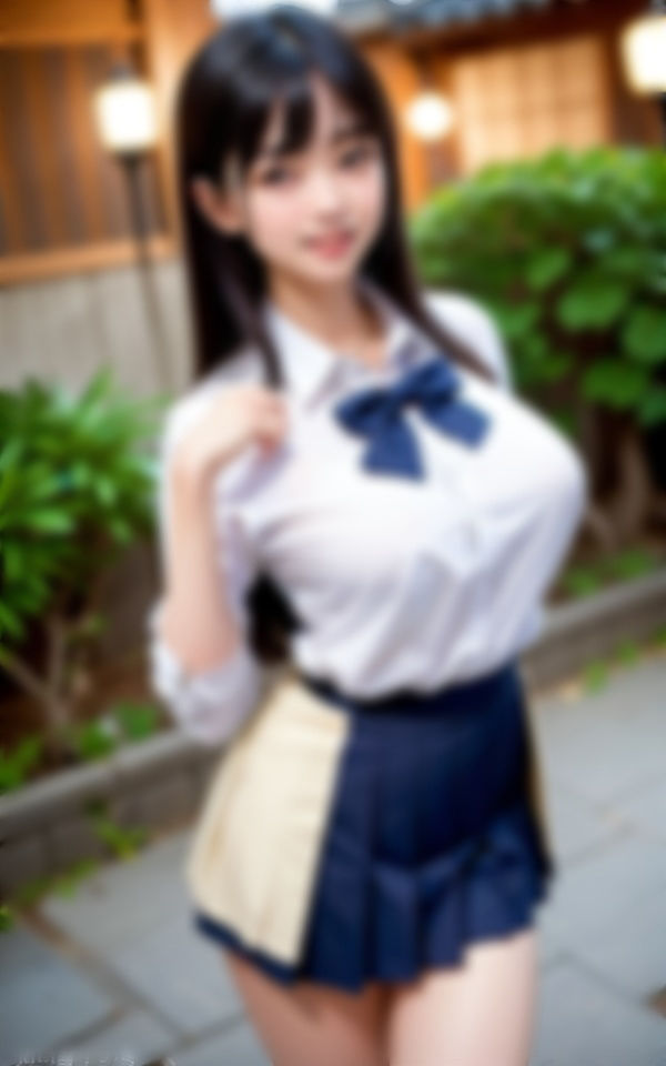 サンプル画像2:300連発！セーラー服でJKの巨乳Gカップと散歩デート(オムニバス企画) [d_317223]