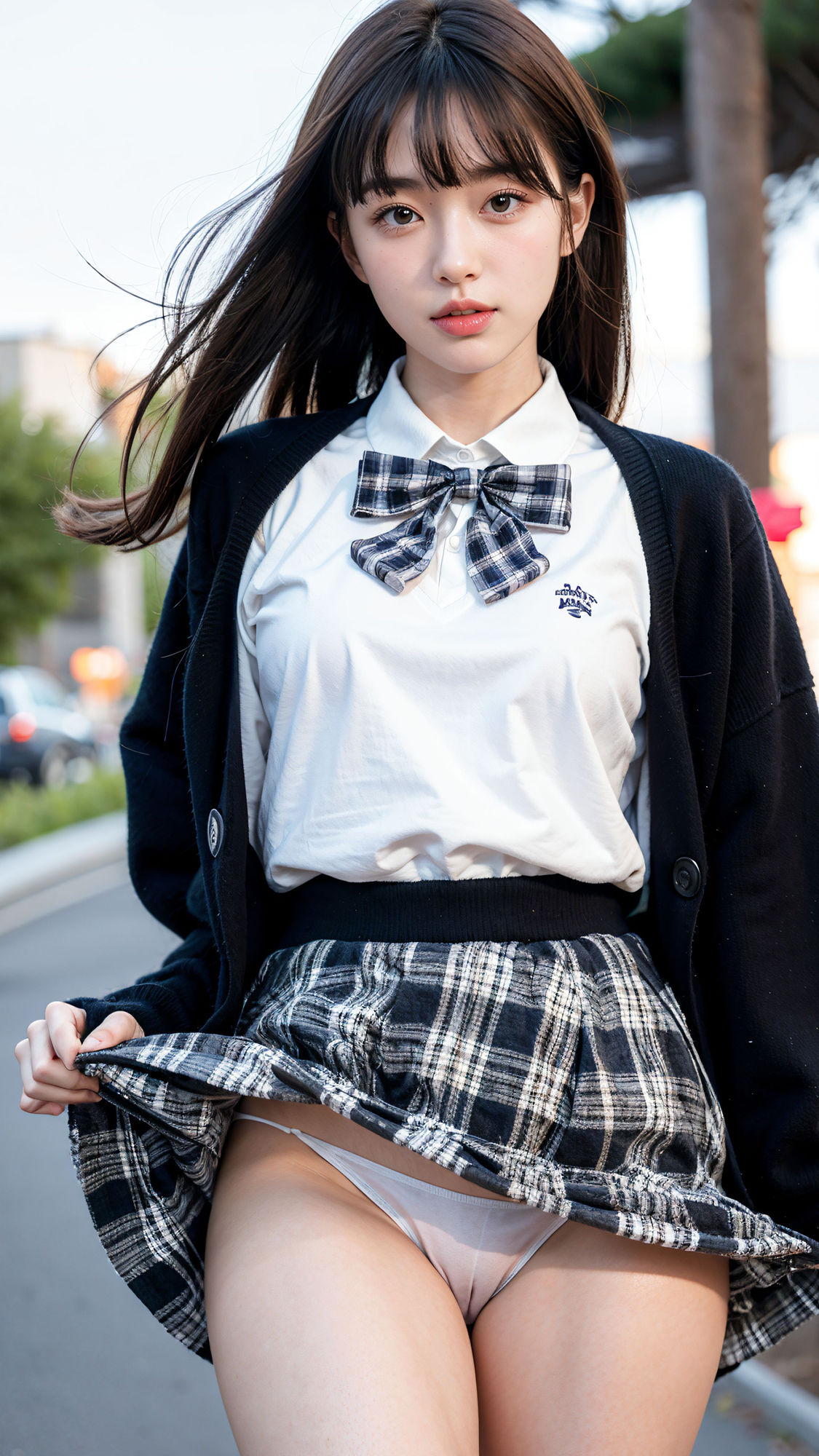 サンプル画像4:女子校生『露出狂』JK野外SEX【4K超高画質】正常位・後背位（バック）(愛の女神) [d_317248]